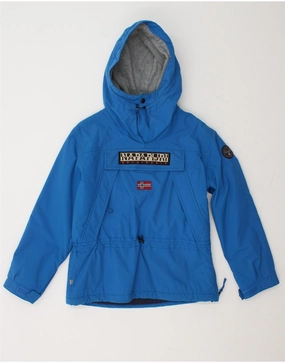Outerwear Slide NAPAPIJRI Boys Geographic Graphic Hooded Anorak Jacket 11-12 Years Blue