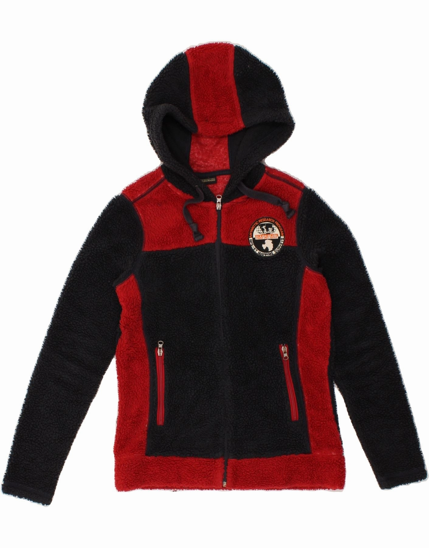 Layer Up pattern - mixing NAPAPIJRI Boys Hooded Fleece Jacket 14-15 Years Black Colourblock