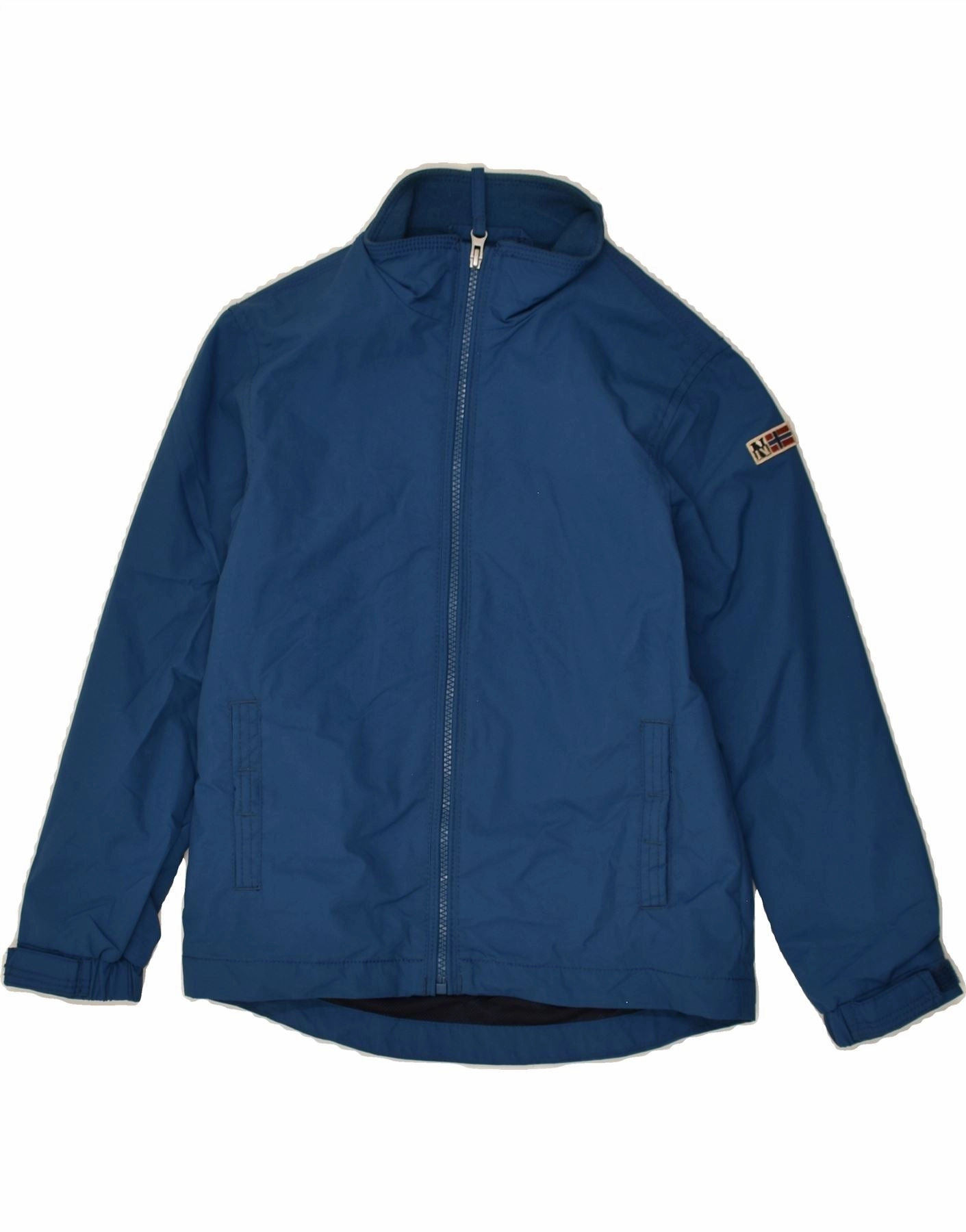 Disrupt NAPAPIJRI Boys Windbreaker Jacket 7-8 Years Blue Polyester