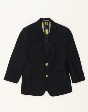 NAUTICA Boys 2 Button Blazer Jacket 4-5 Years Navy Blue Polyester WeightDispersing Padding