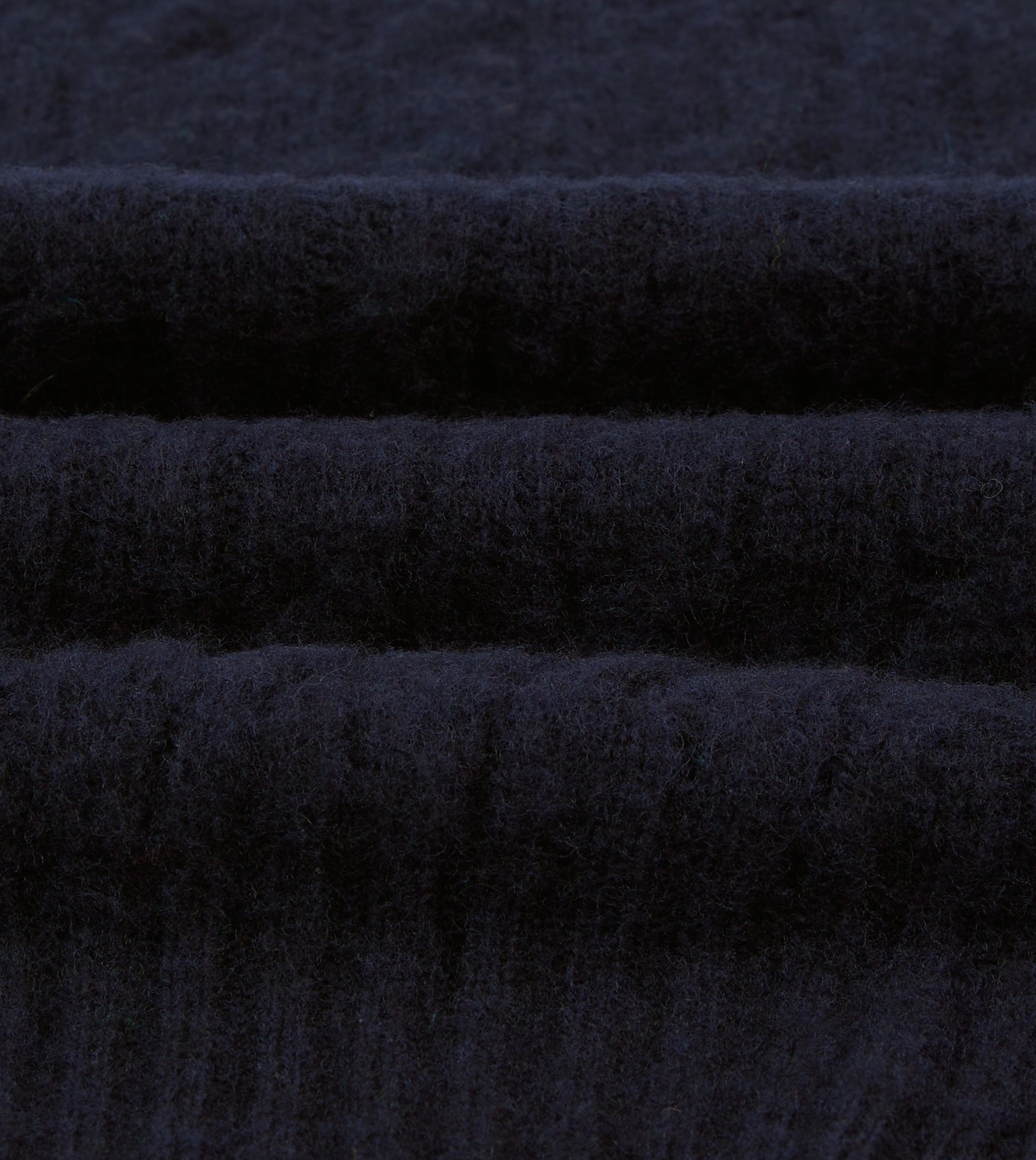 Navy Brushed Cable Knit Shetland Crew Neck Jumper Seasonal Fit Classic Outfit