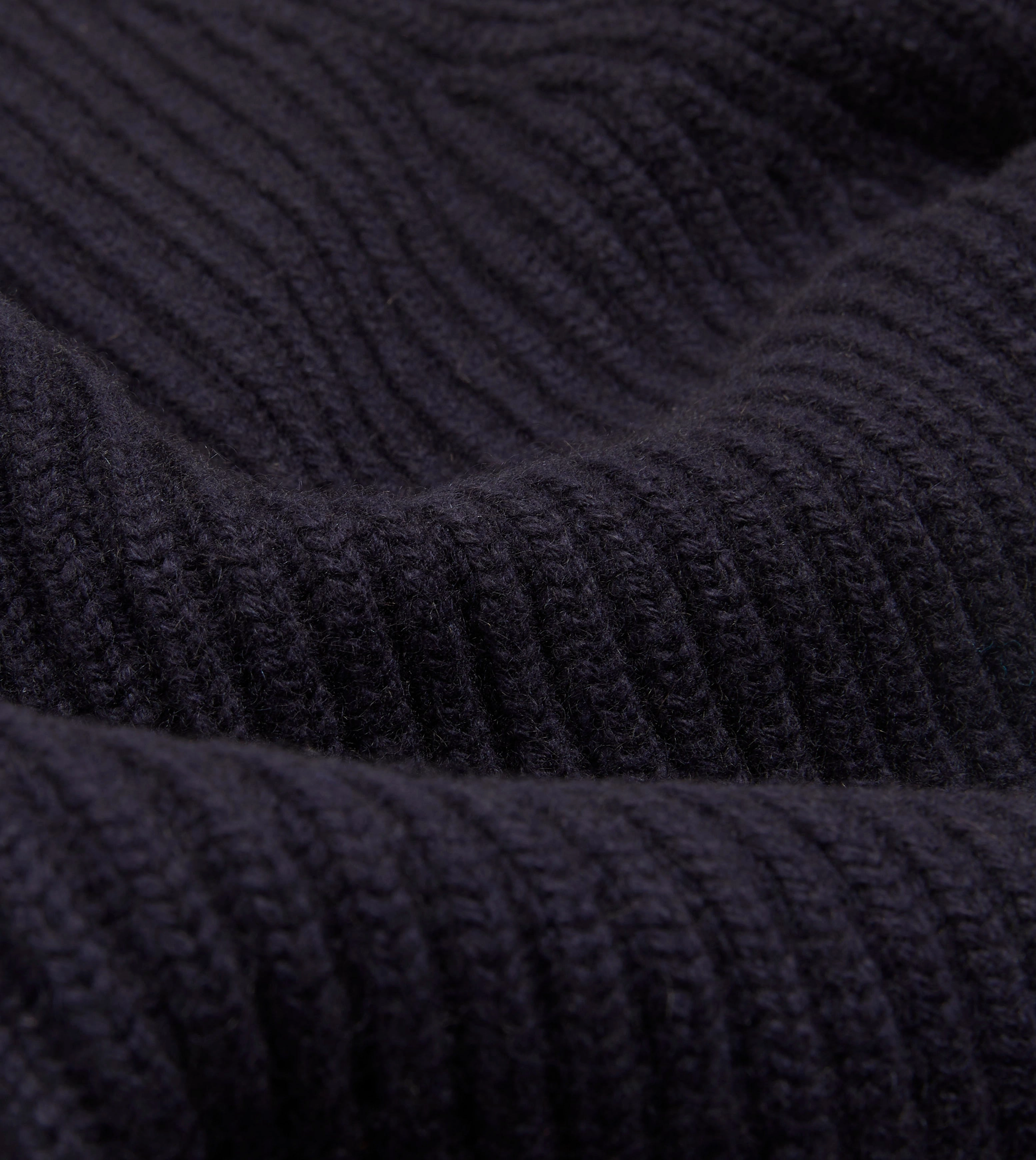 Navy Cashmere Shawl Collar Cardigan Hooded Neckline Option