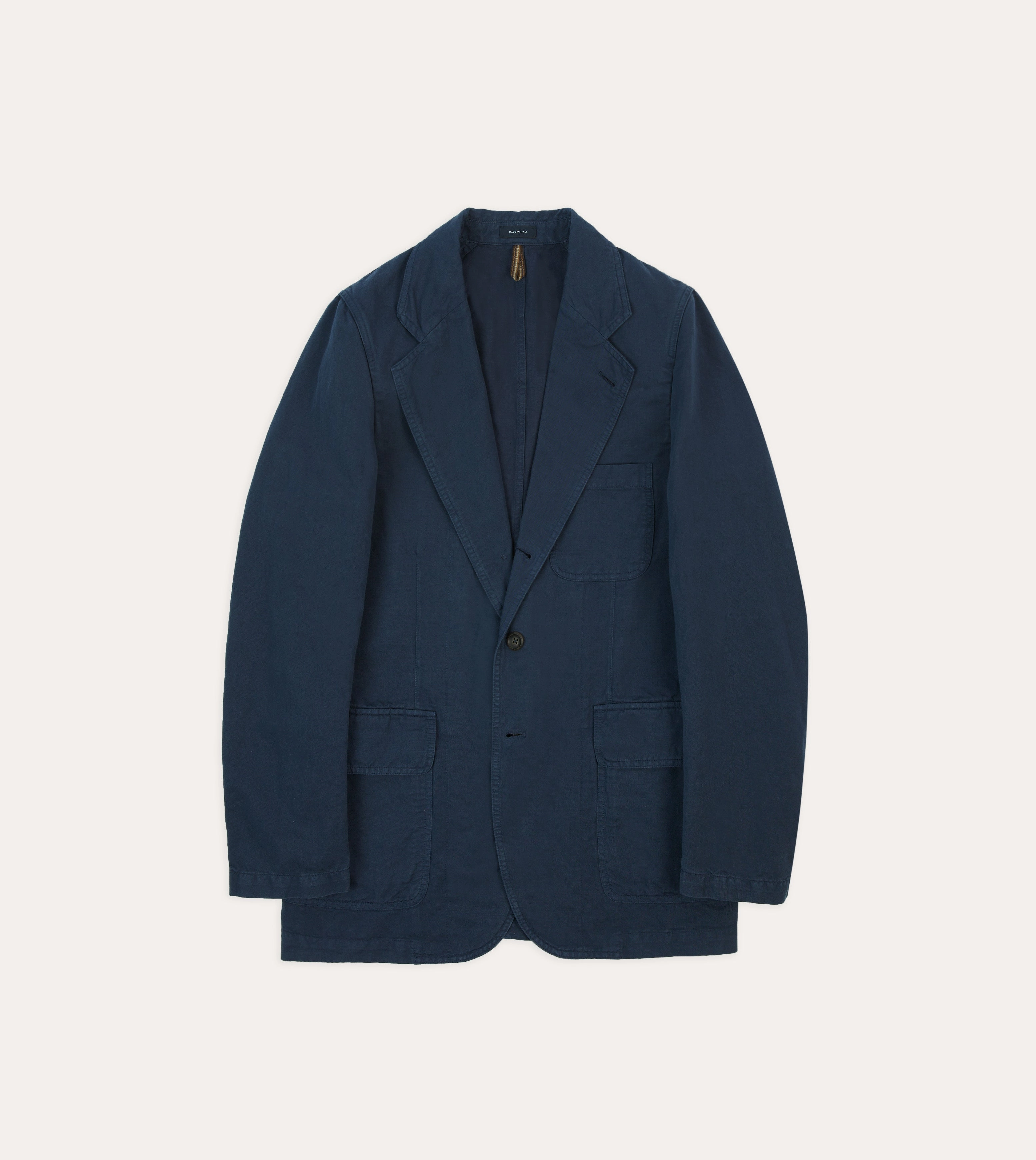 Navy Cotton Linen Games Blazer Mk. I Business Chic Smart Layering