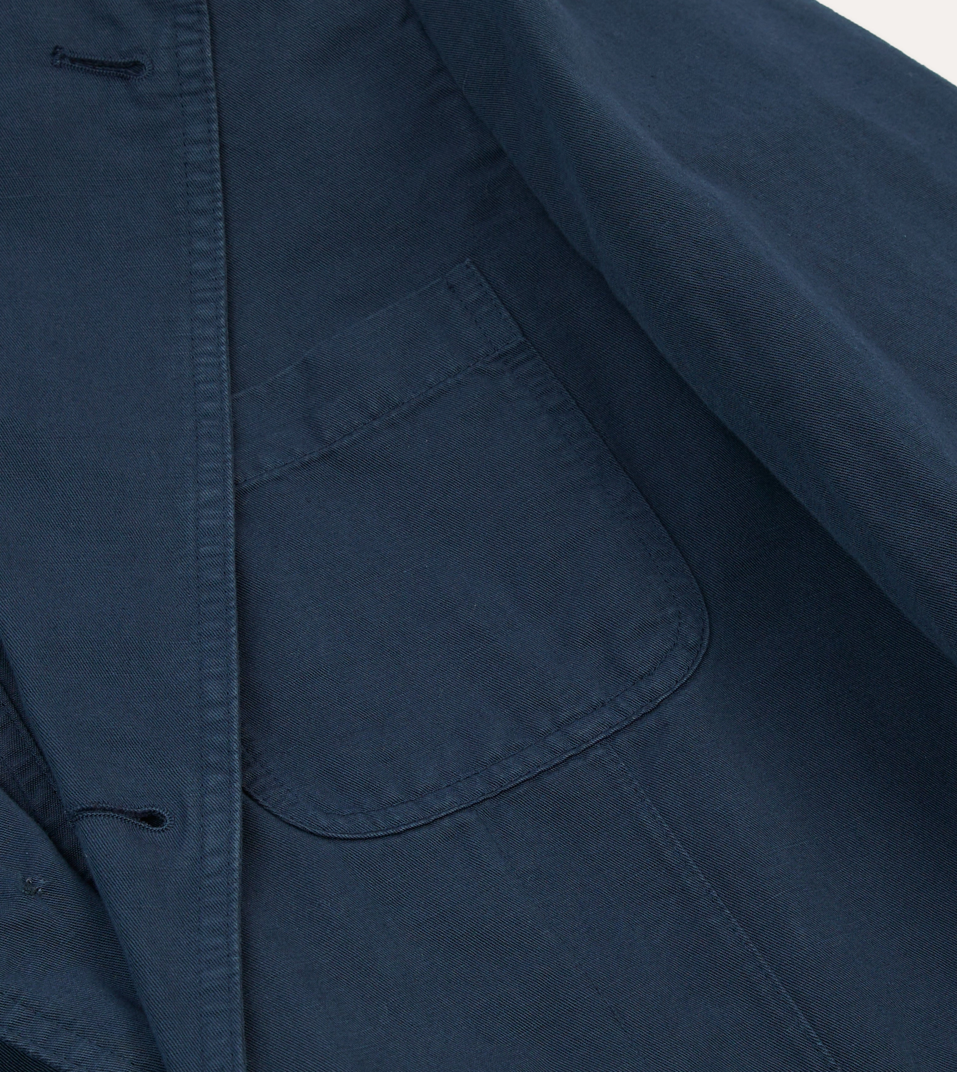 Navy Cotton Linen Games Blazer Mk. I Minimalist Design Sleek Professional Style
