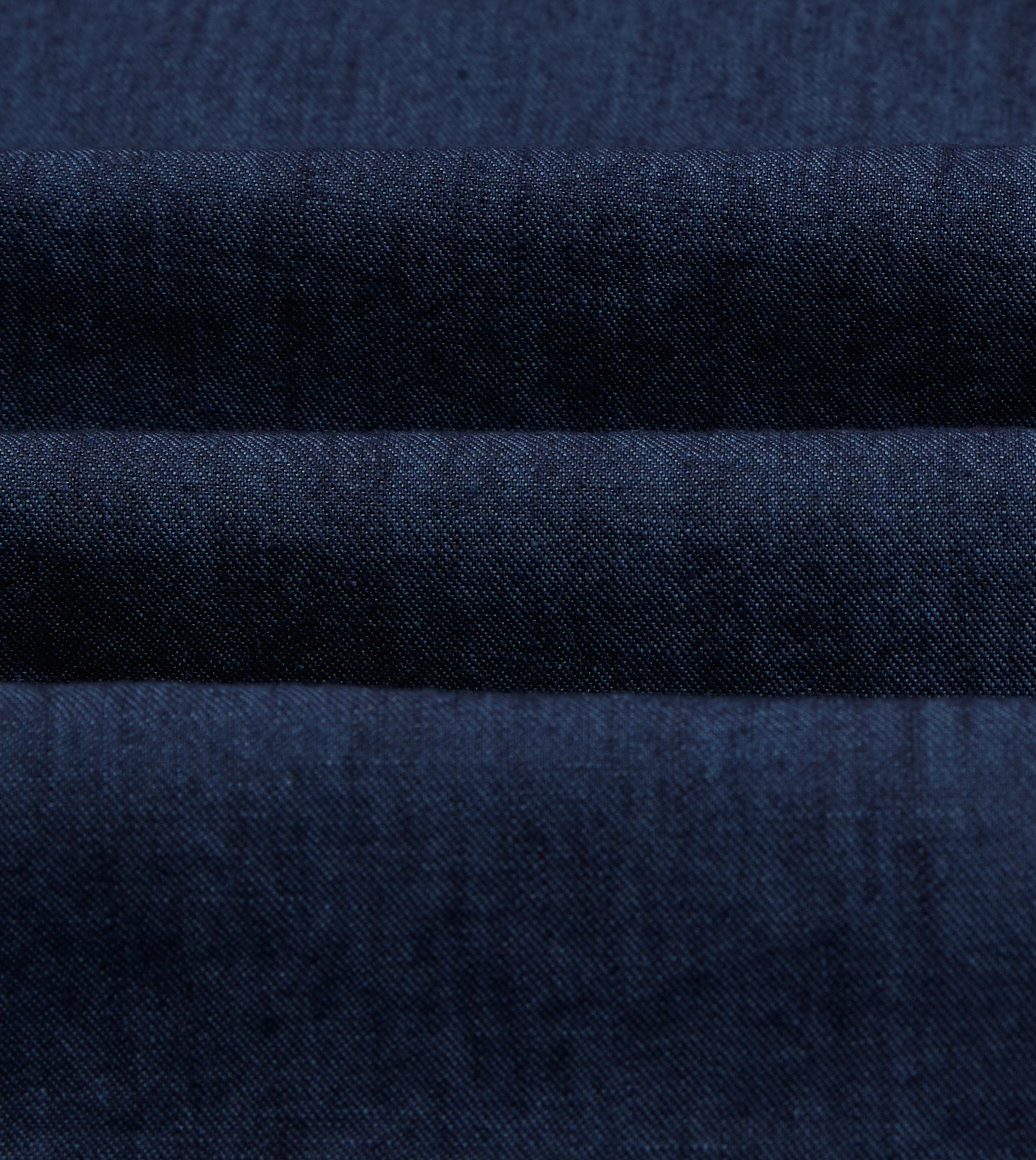 Navy Cotton Linen Two-Pocket Work Shirt Sustainable fashion