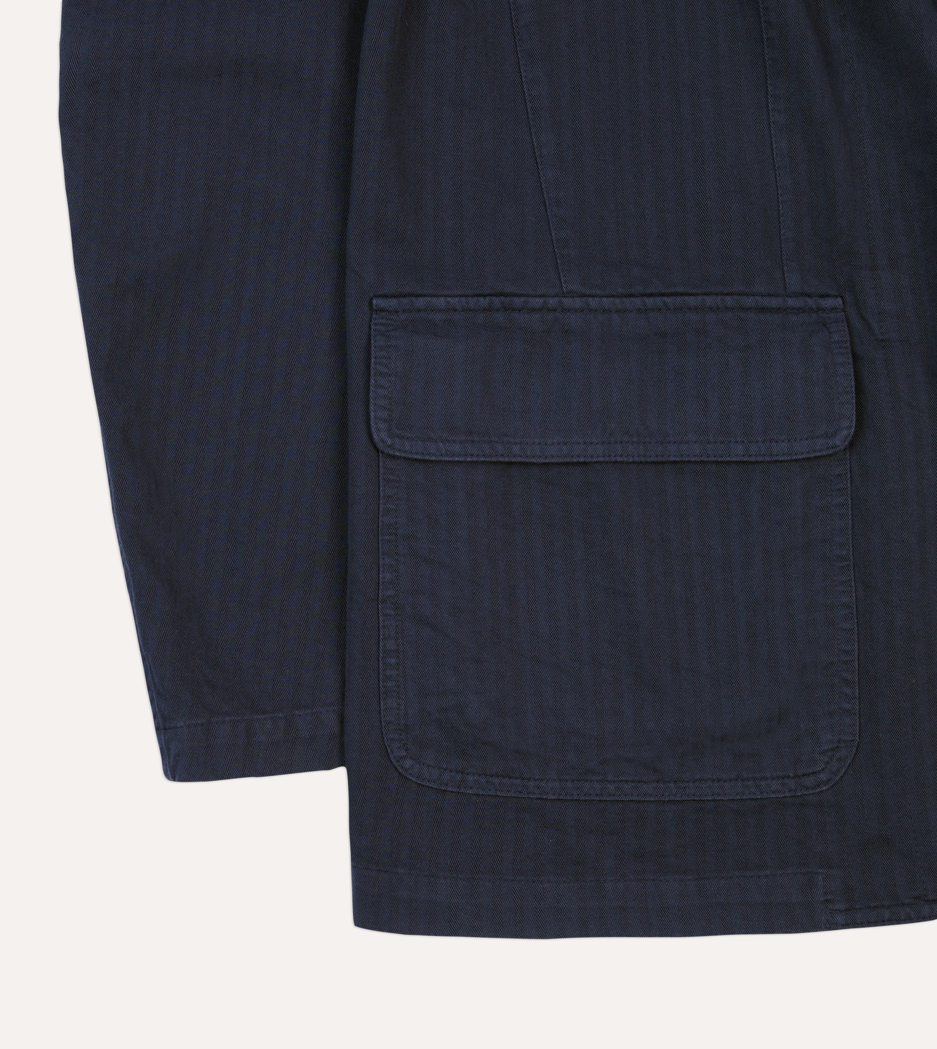 Navy Herringbone Cotton Games Blazer Mk. I Quick Dry Material