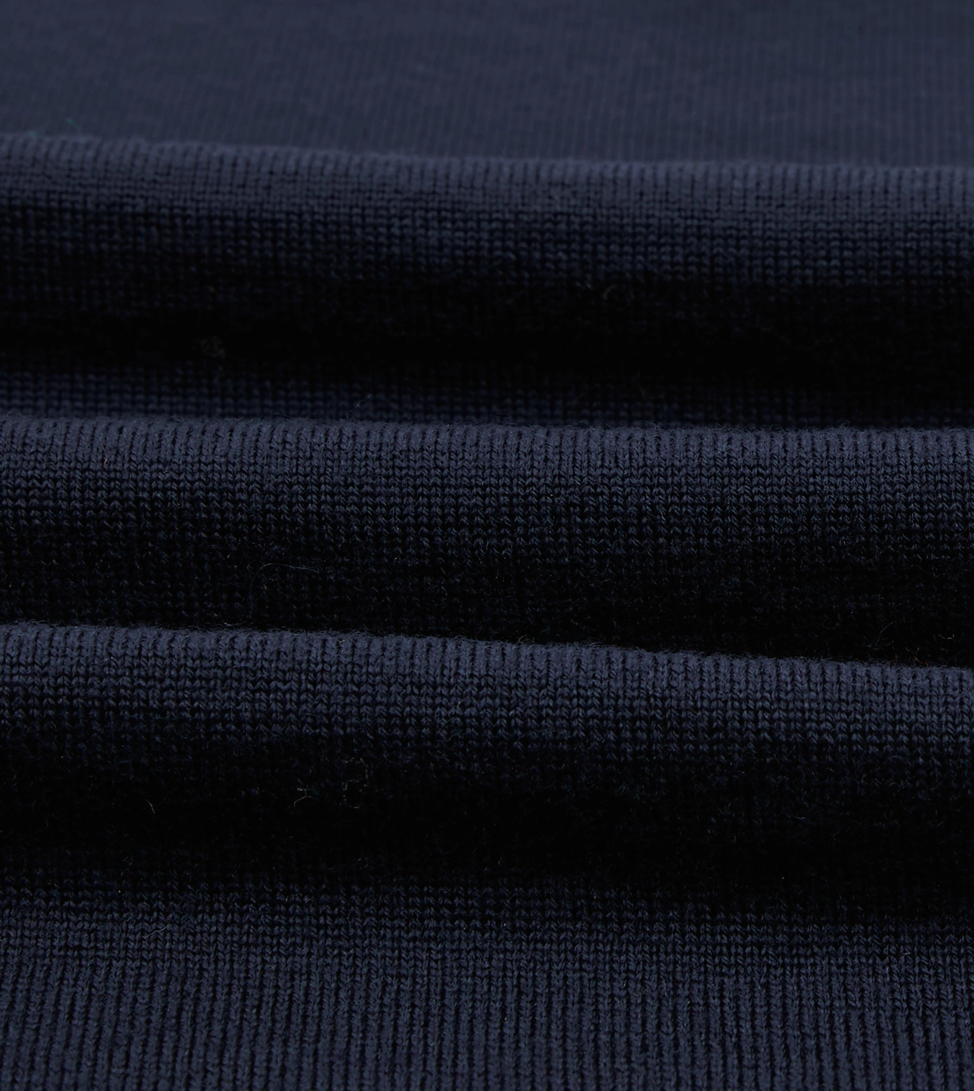 Navy Merino Wool Knitted Rugby Shirt MoistureWicking Textured Weave Cold Weather