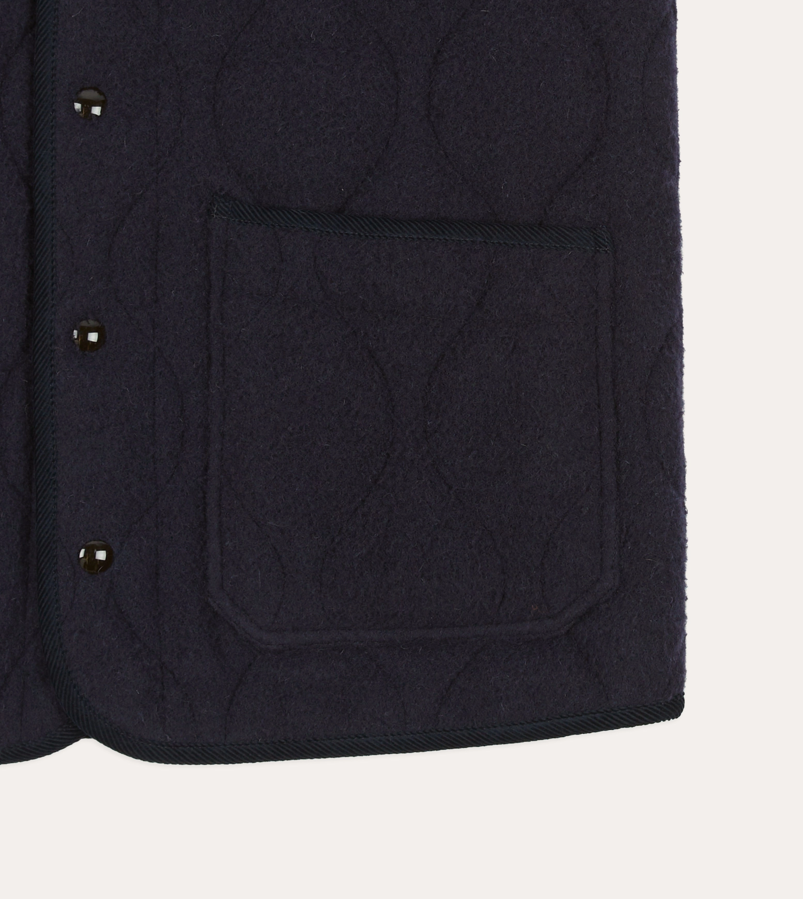 HiddenStorage Versatile Protection Navy Quilted Casentino Snap Vest