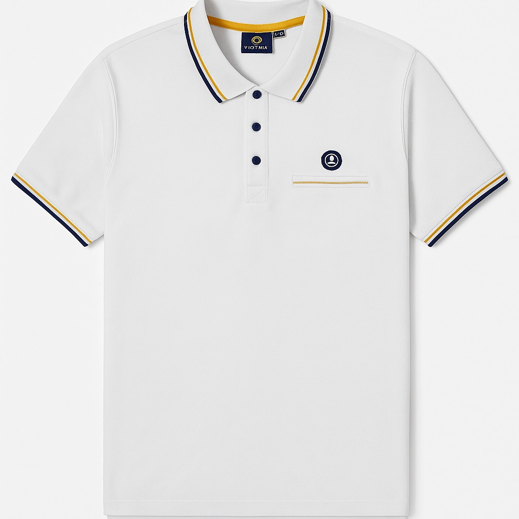 Navy Sail White Men Polo Machine washable