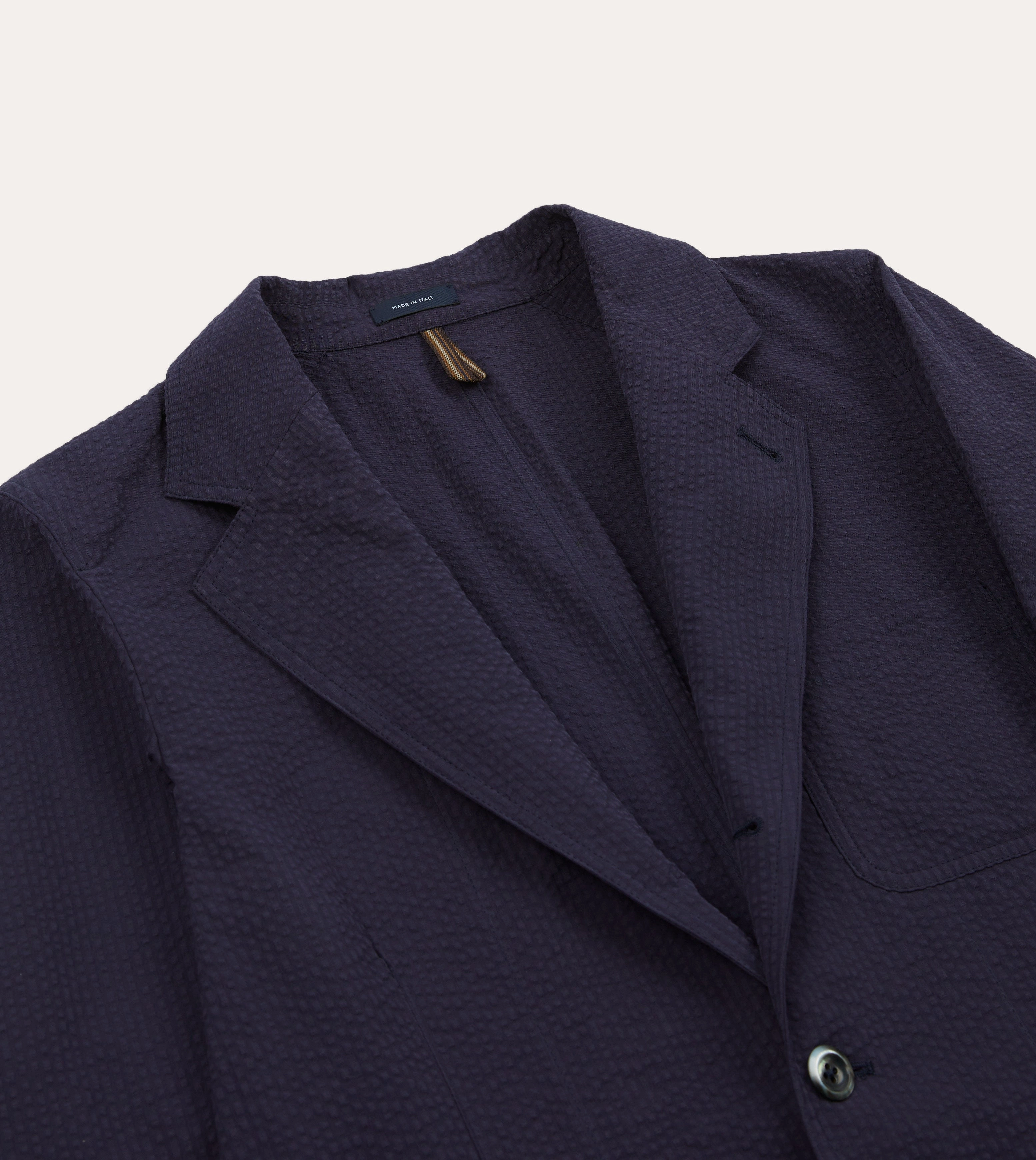 Sharp Fit Wear Navy Seersucker Games Blazer Mk. I