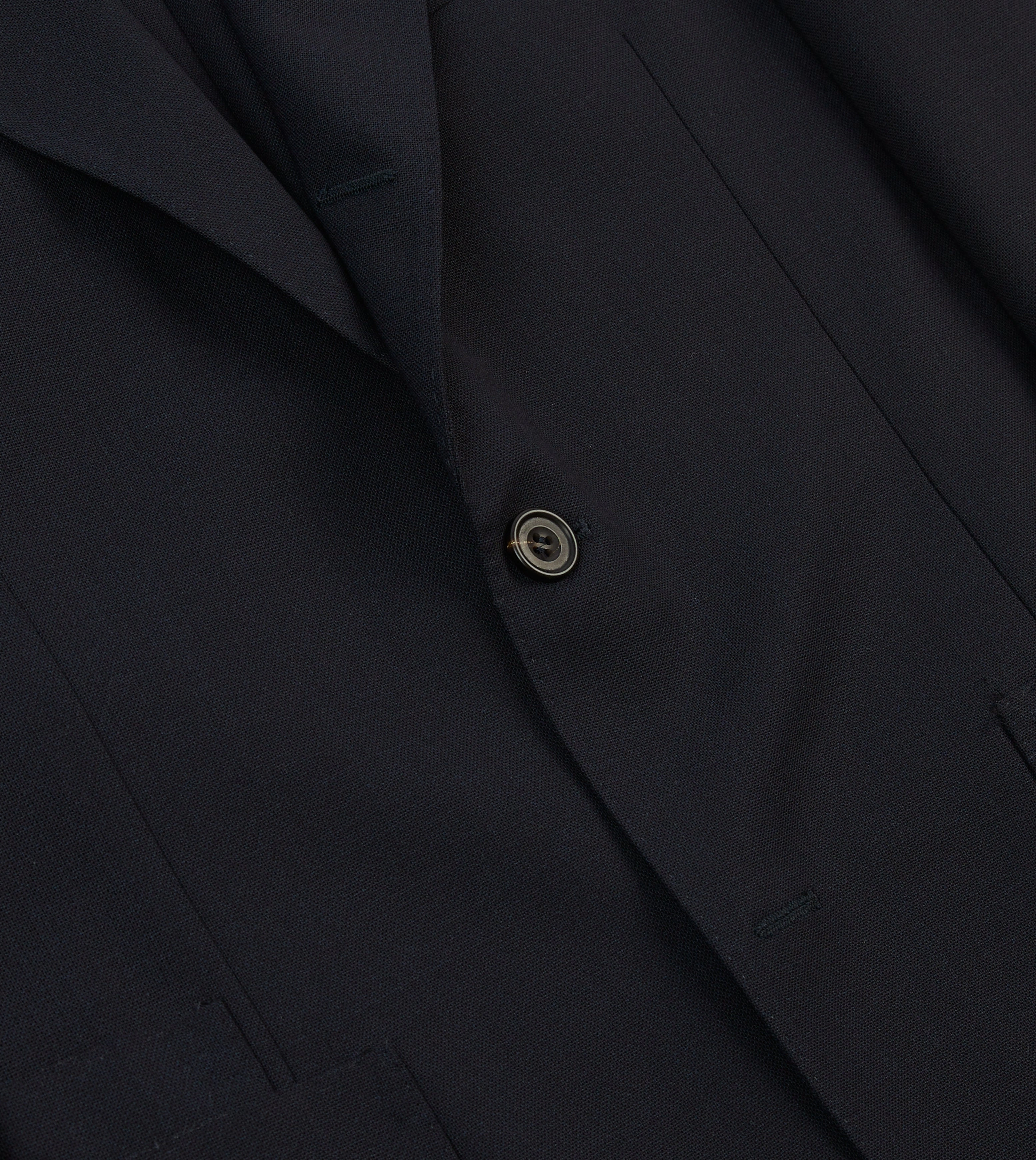 Tailored Comfort Navy Tropical Wool Tailored Jacket