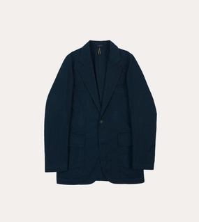 Tailored Work Fit Navy Vintage Wash Cotton Games Blazer Mk. I