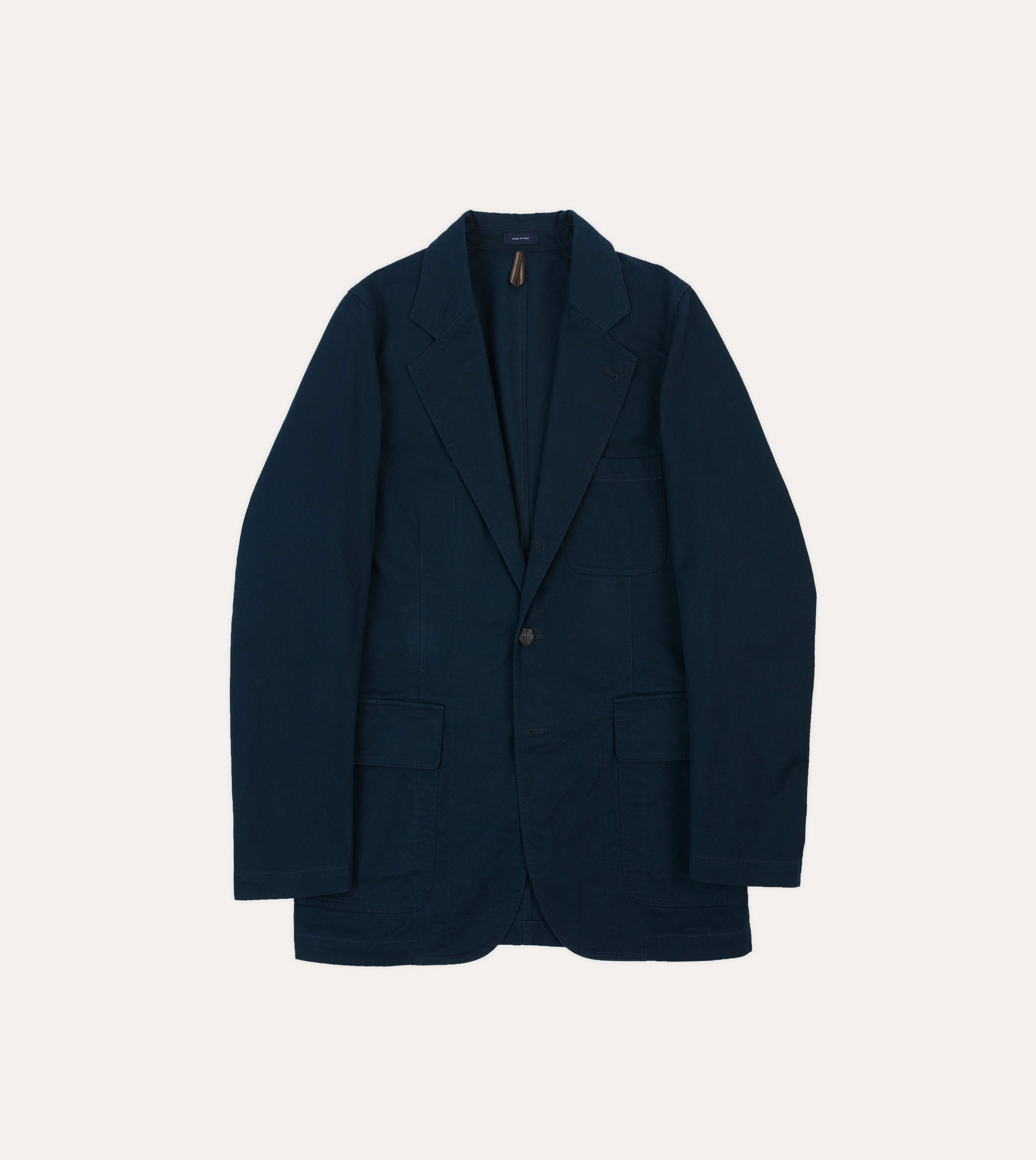 Tailored Work Fit Navy Vintage Wash Cotton Games Blazer Mk. I