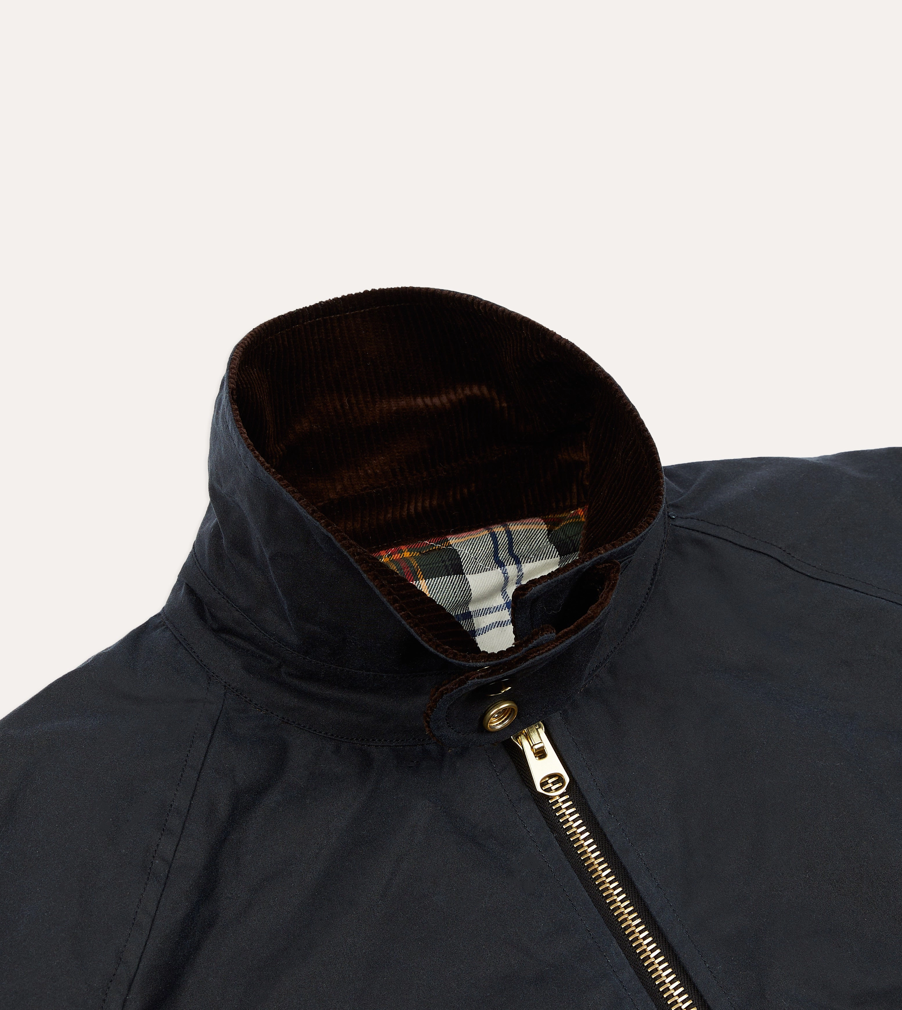 Navy Waxed Coverall Jacket Streetwear Fashion