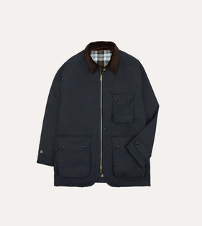 Memory Navy Waxed Coverall Jacket