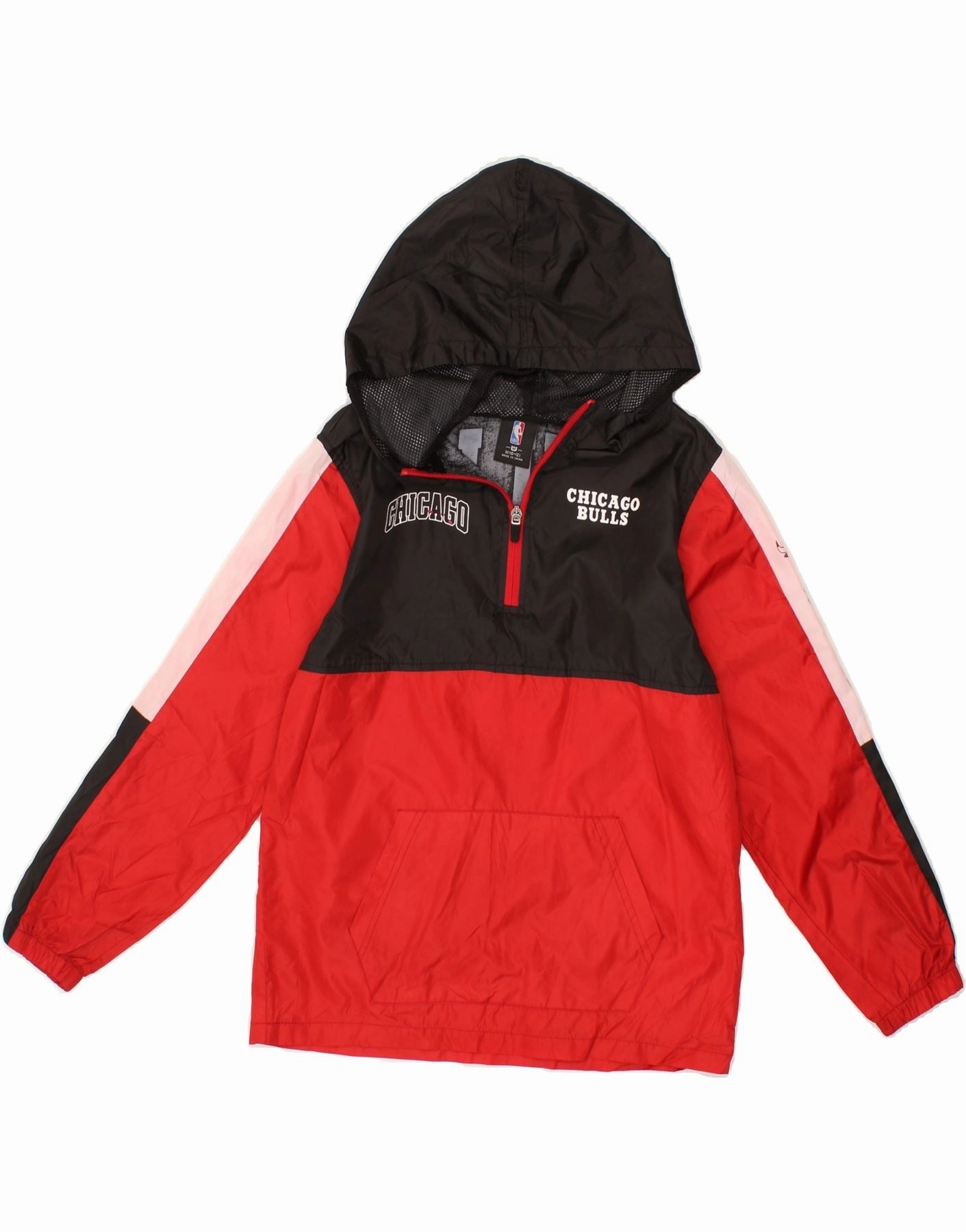 Promulgate NBA Boys Chicago Bulls Anorak Jacket 10-11 Years Medium Red Colourblock