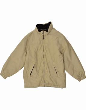 Magnetic Closure Details Software TIMBERLAND Boys Hooded Rain Jacket 9-10 Years Beige Cotton