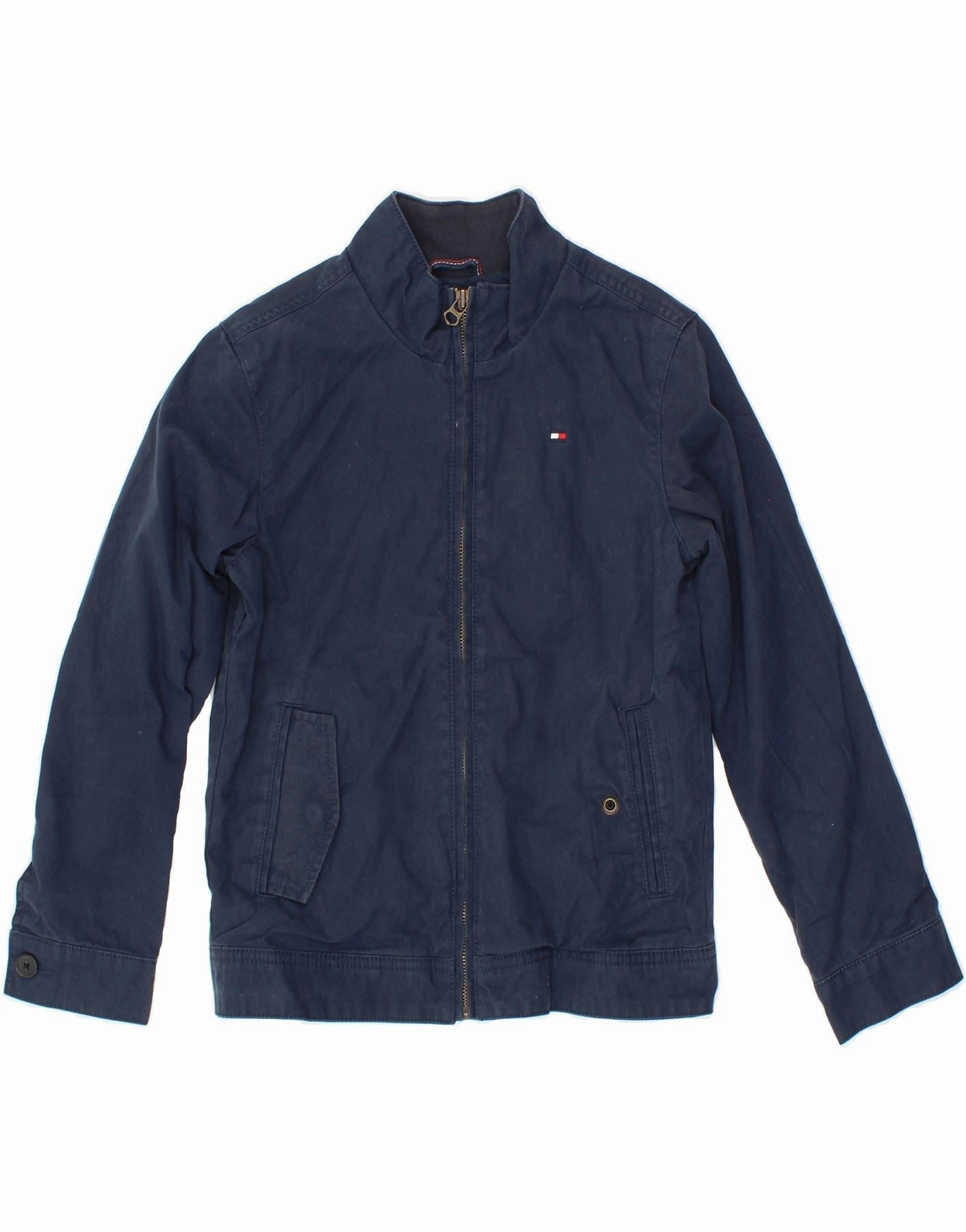 fireplace spring outfit TOMMY HILFIGER Boys Bomber Jacket 9-10 Years Navy Blue Cotton