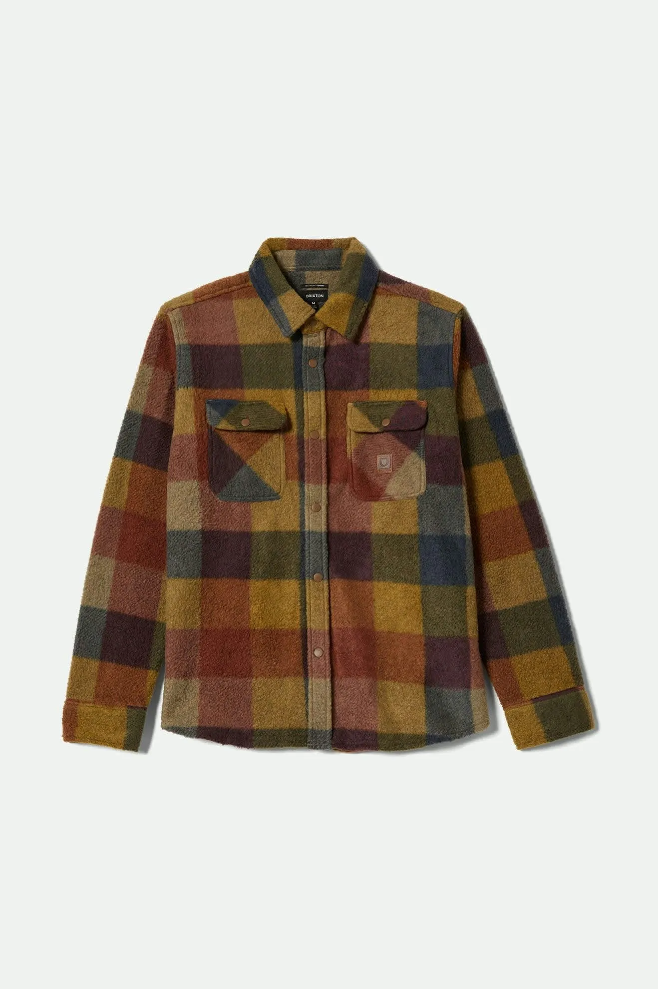 Bowery Arctic Stretch Fleece - Rust/Copper Plaid Layered Design
