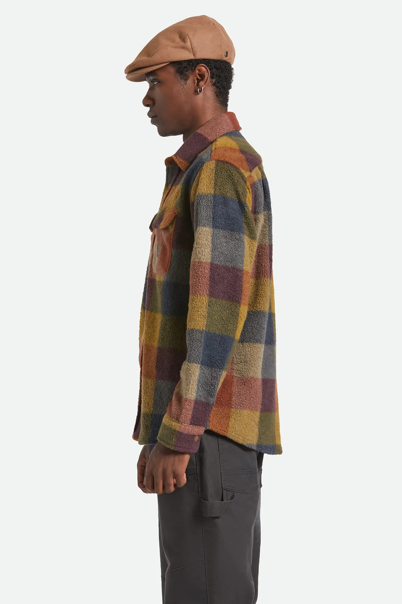 Bowery Arctic Stretch Fleece - Rust/Copper Plaid Casual Elegance Local Favorite
