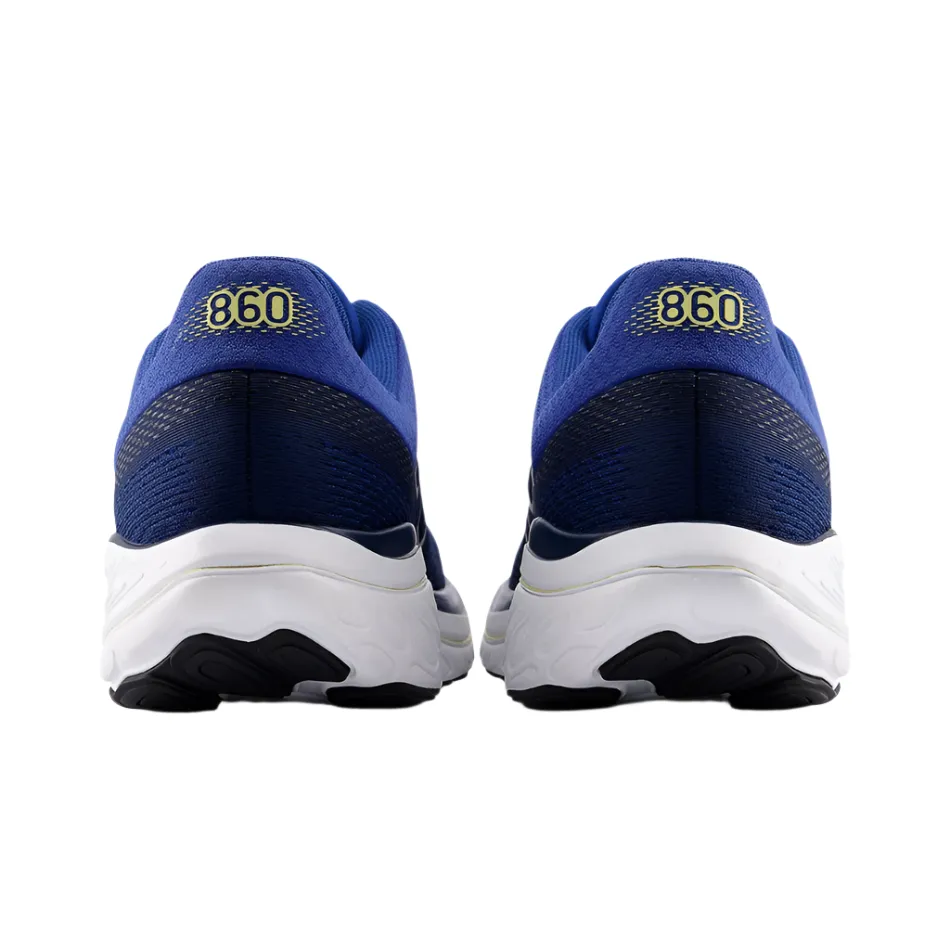 Breathable Knit Mesh New Balance Men's 860 V14 Running Shoes in Galaxy Blue/NB Navy/Winter Grass AW25