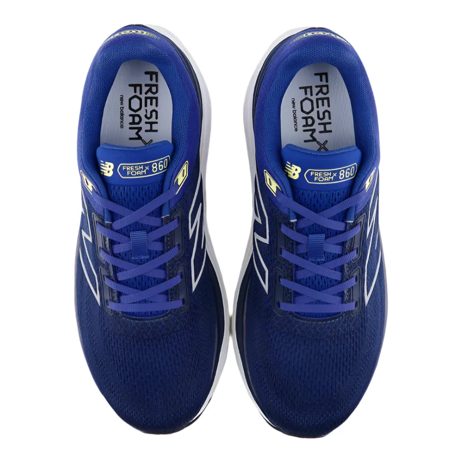 New Balance Men's 860 V14 Running Shoes in Galaxy Blue/NB Navy/Winter Grass AW25 fitness competition