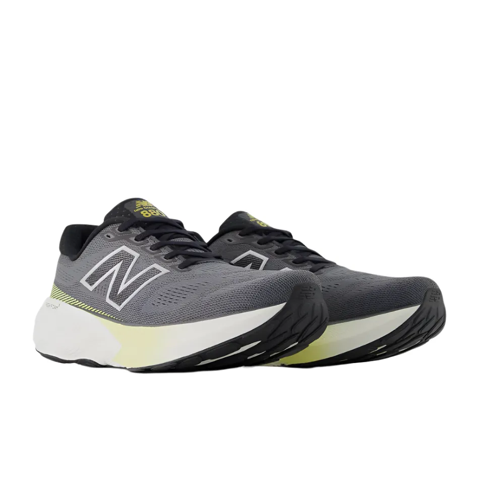rocker - sole running wear New Balance Men's 880 V15 Running Shoes in Black/Winter Grass/Castlerock AW25
