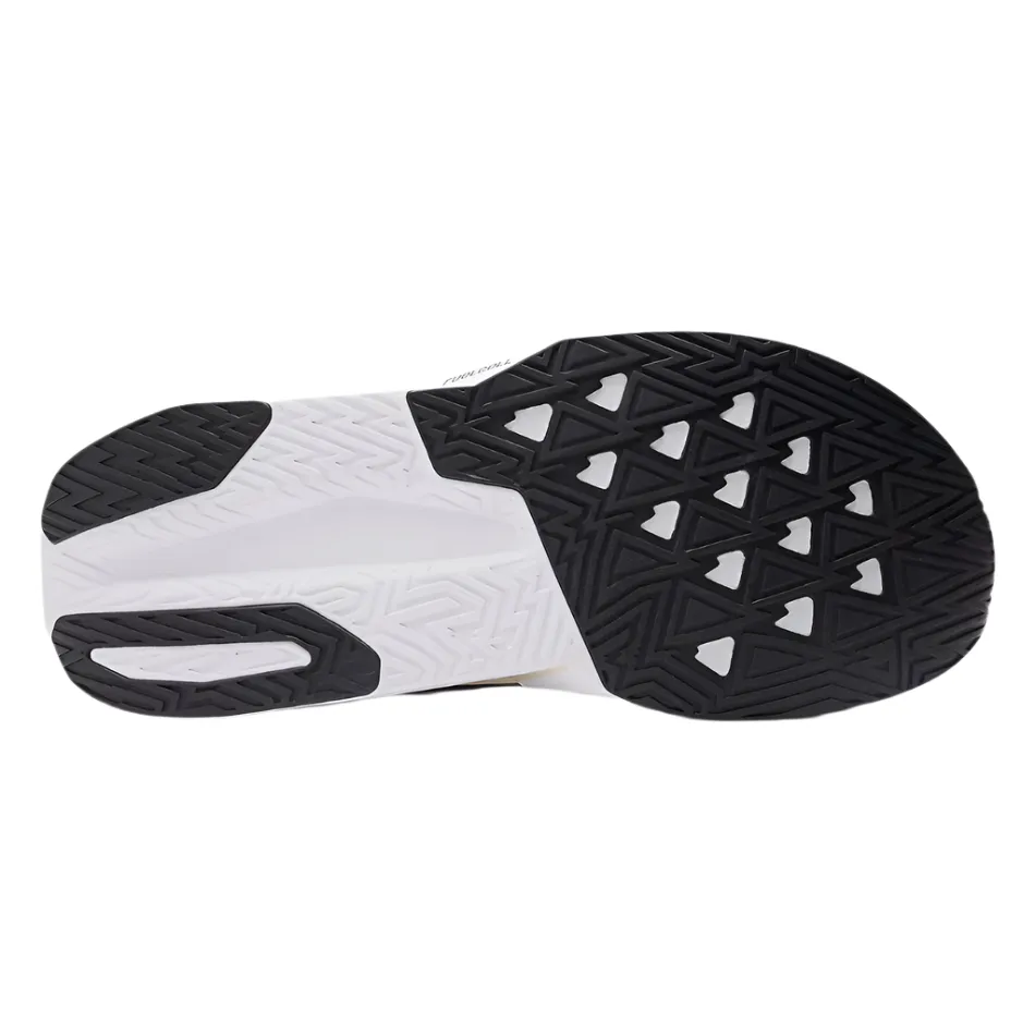 Energy Return Outsole New Balance Men's Fuelcell Rebel v5 Running Shoes in Grey Matter/Linen/White AW25