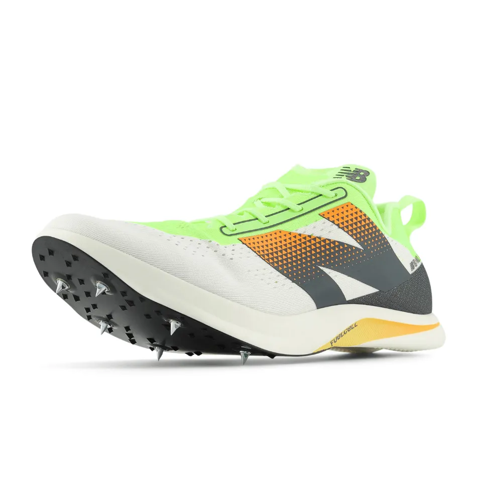 New Balance Unisex FuelCell MD-X V3 Running Shoes in White SS25 Single color