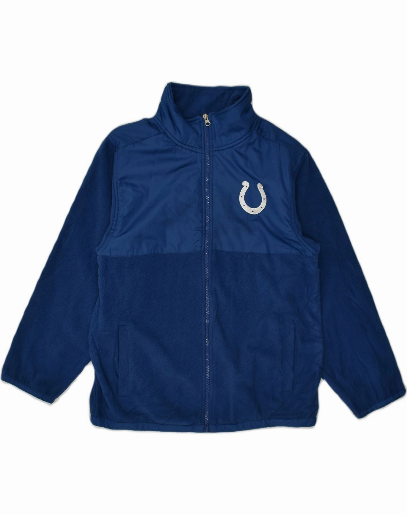 NFL Boys Fleece Jacket 15-16 Years 2XL Blue Polyester Breathable Feel