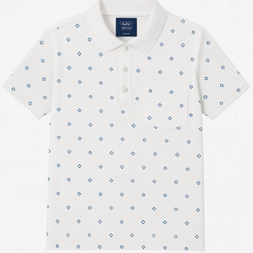 Nicole Collection White Men Polo Versatile Wearable