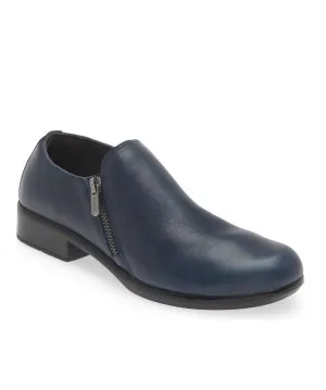 Women's Autan Zip Loafer In Soft Ink Leather Minimal Shape Walk Safe