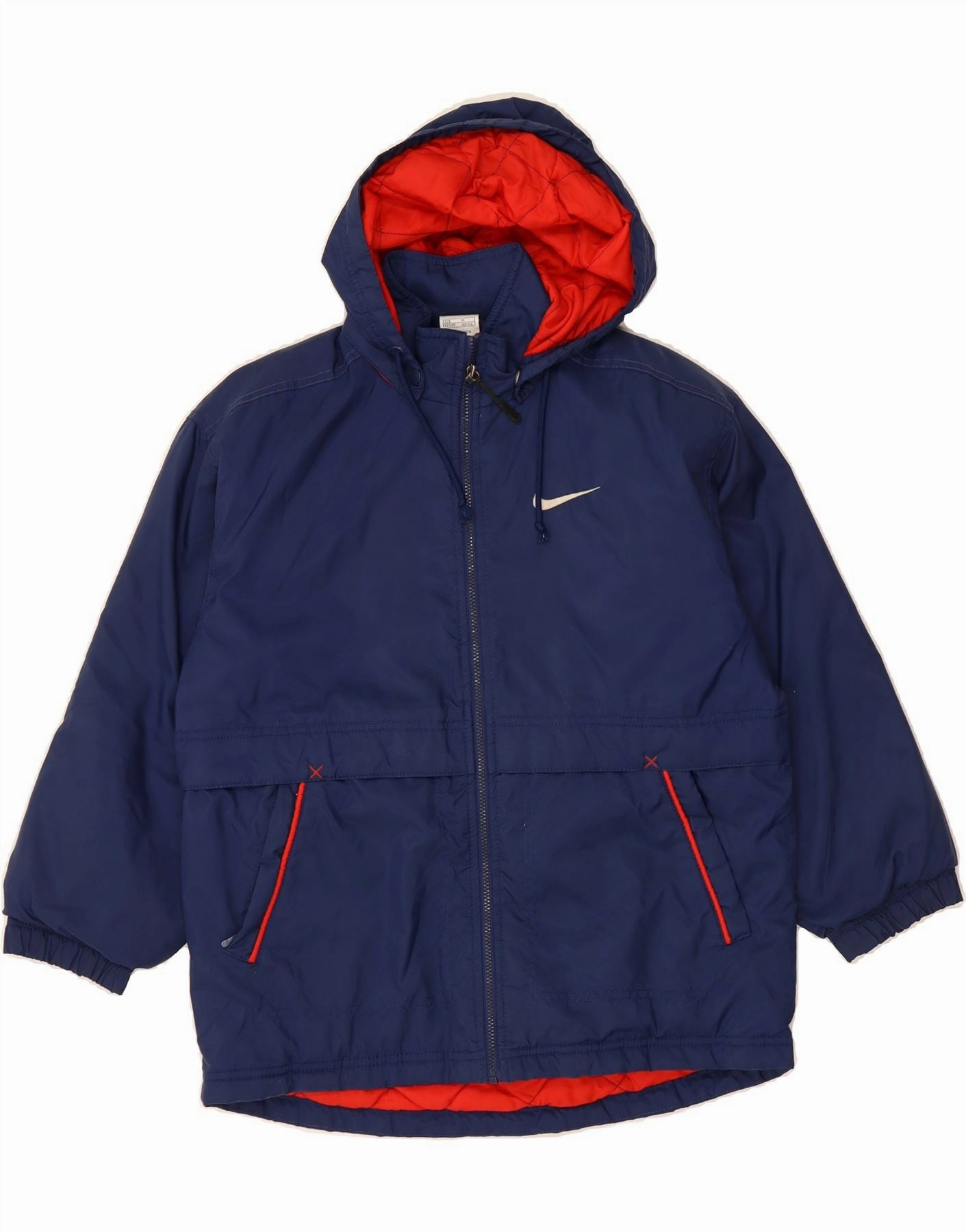 watch Noise Reduced Fabric NIKE Boys Graphic Hooded Windbreaker Jacket 10-11 Years Medium Navy Blue