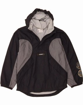 NIKE Boys Graphic Windbreaker Jacket 7-8 Years Small Black Colourblock Treasure Outdoor Look
