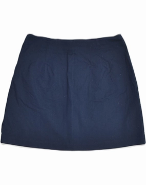 NIKE Girls Mini Skirt 8-9 Years Medium W28 Navy Blue Cotton Flattering Cut