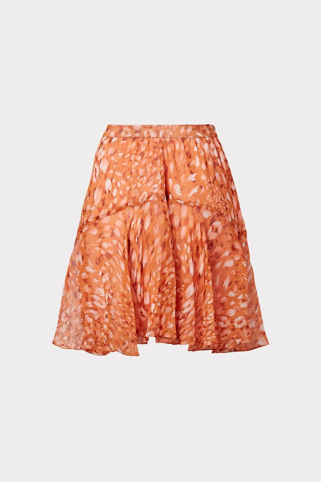 Nikki Sand Leopard Chiffon Skirt