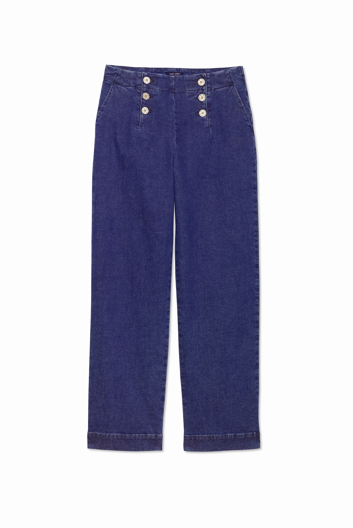 TORIE - Wide-Leg High Waist Jeans (DARK DENIM) Mall Brand Look Holiday Travel