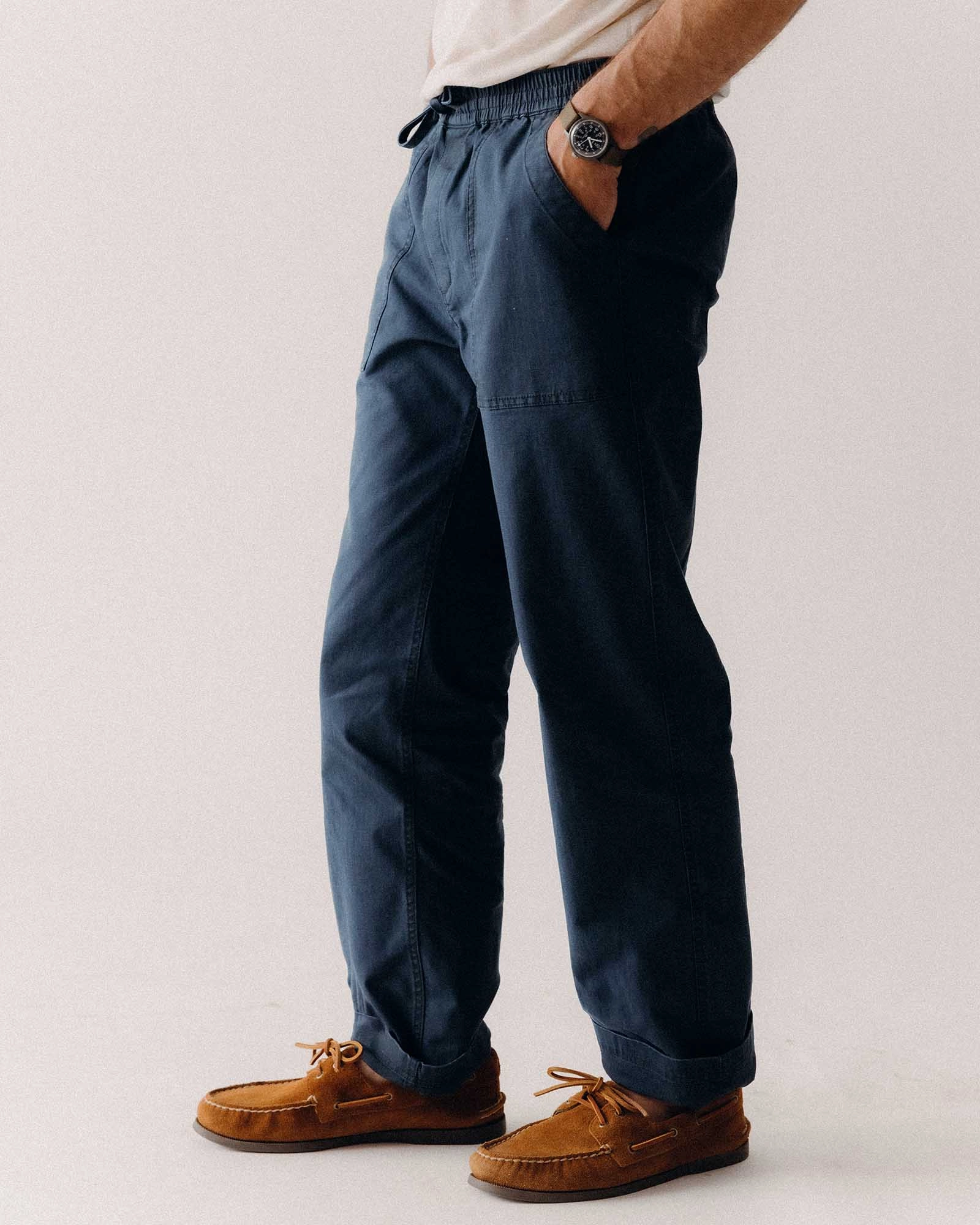 Quick Comfort Fit The Breakwater Pant in Dark Navy Ripstop