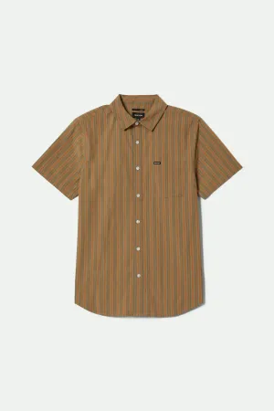 Charter Stripe S/S Shirt - Rustic Caramel/Night Sage mix and match Winter Collection