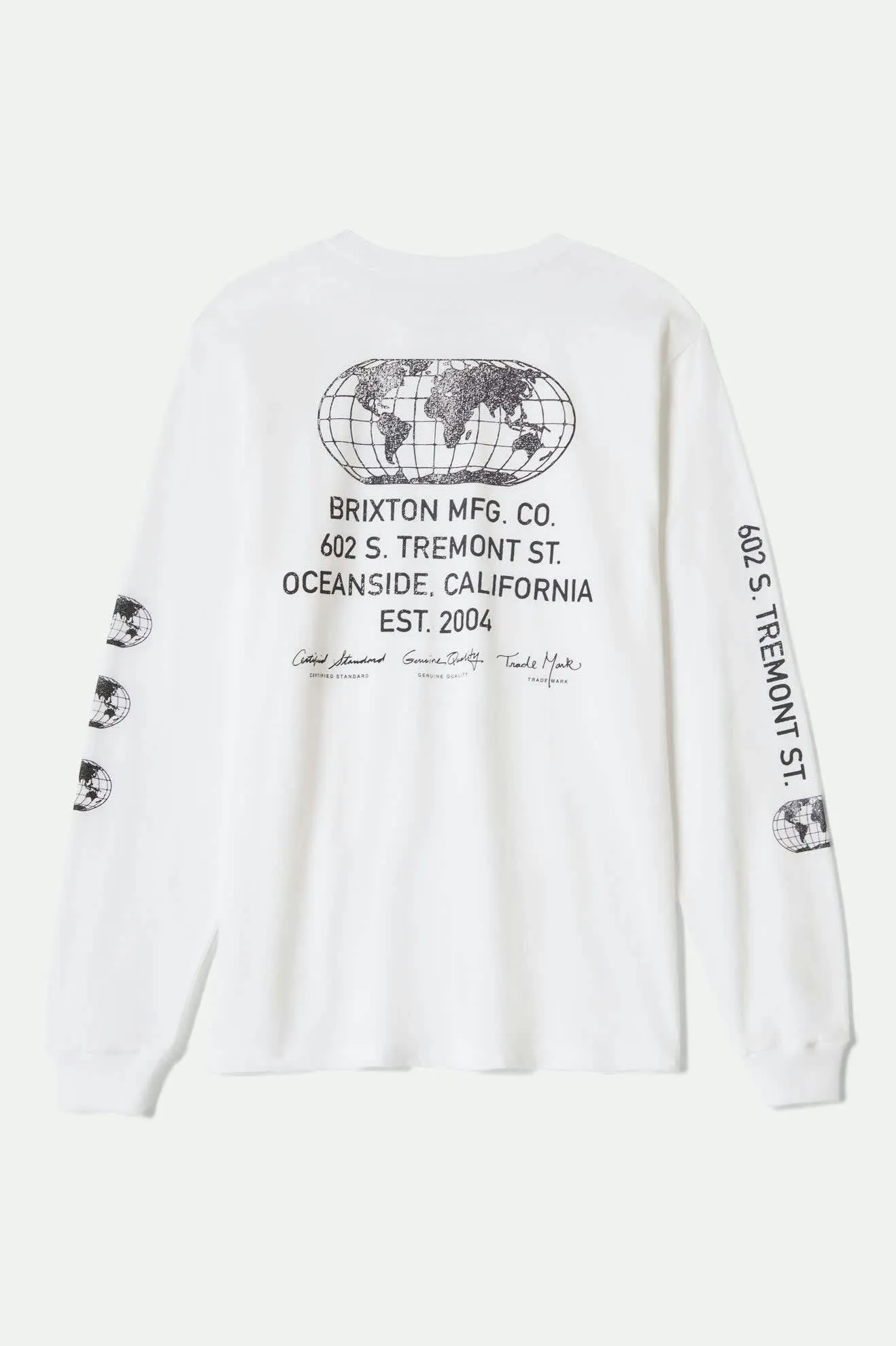 Union L/S Standard T-Shirt - White Airflow Ventilation Design
