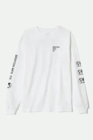 Classic Outfit Style Bohemian Union L/S Standard T-Shirt - White