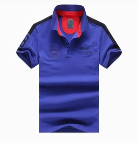 Universal Silhouette Soft touch finish Aston Martin Racing Hackett Polo Royal Blue