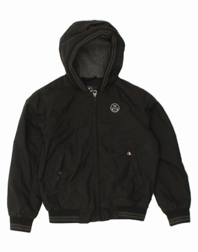 ReflectiveDetailing Weatherproof Coating NORTH SAILS Boys Hooded Bomber Jacket 7-8 Years Black Polyester