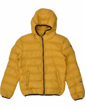 Youth NORTH SAILS Boys Hooded Padded Jacket 11-12 Years Yellow Polyamide