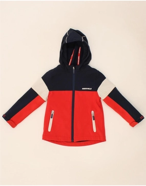 Tights NORTHVILLE Boys Hooded Windbreaker Jacket 3-4 Years Red Colourblock