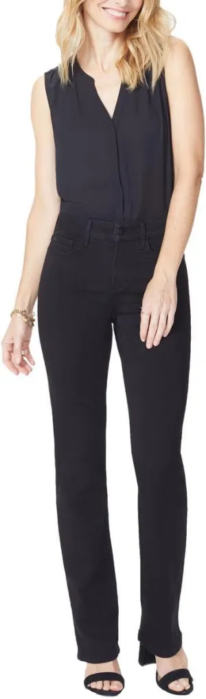 NYDJ Womens Marilyn Colored Stretch Classic Straight Jeans Gray 0
