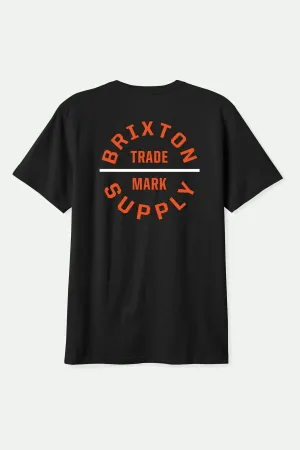 Oath V S/S Standard T-Shirt - Black/Classic Orange/White Minimal Trend