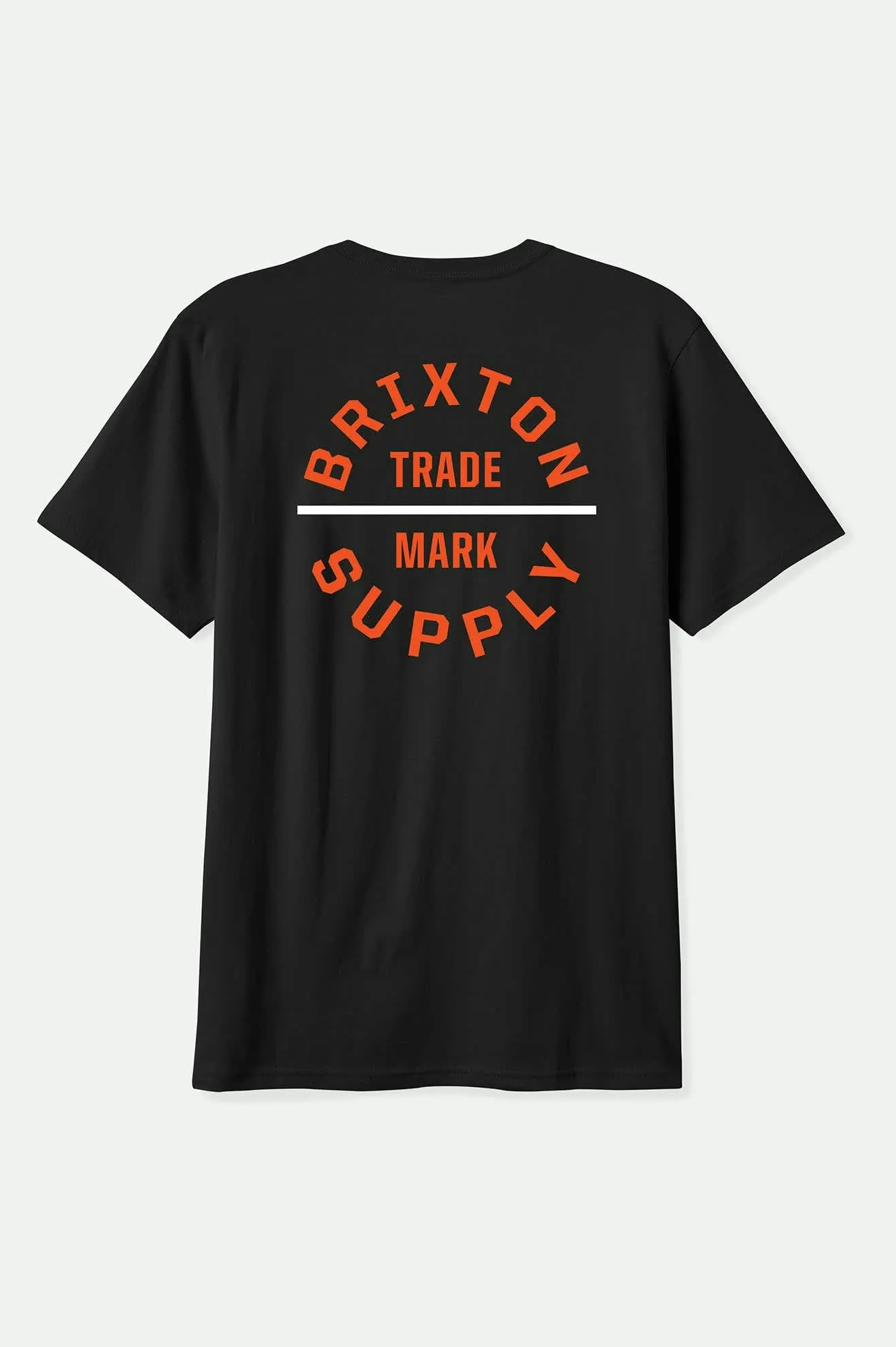 hypoallergenic Comfy and Versatile Oath V S/S Standard T-Shirt - Black/Classic Orange/White