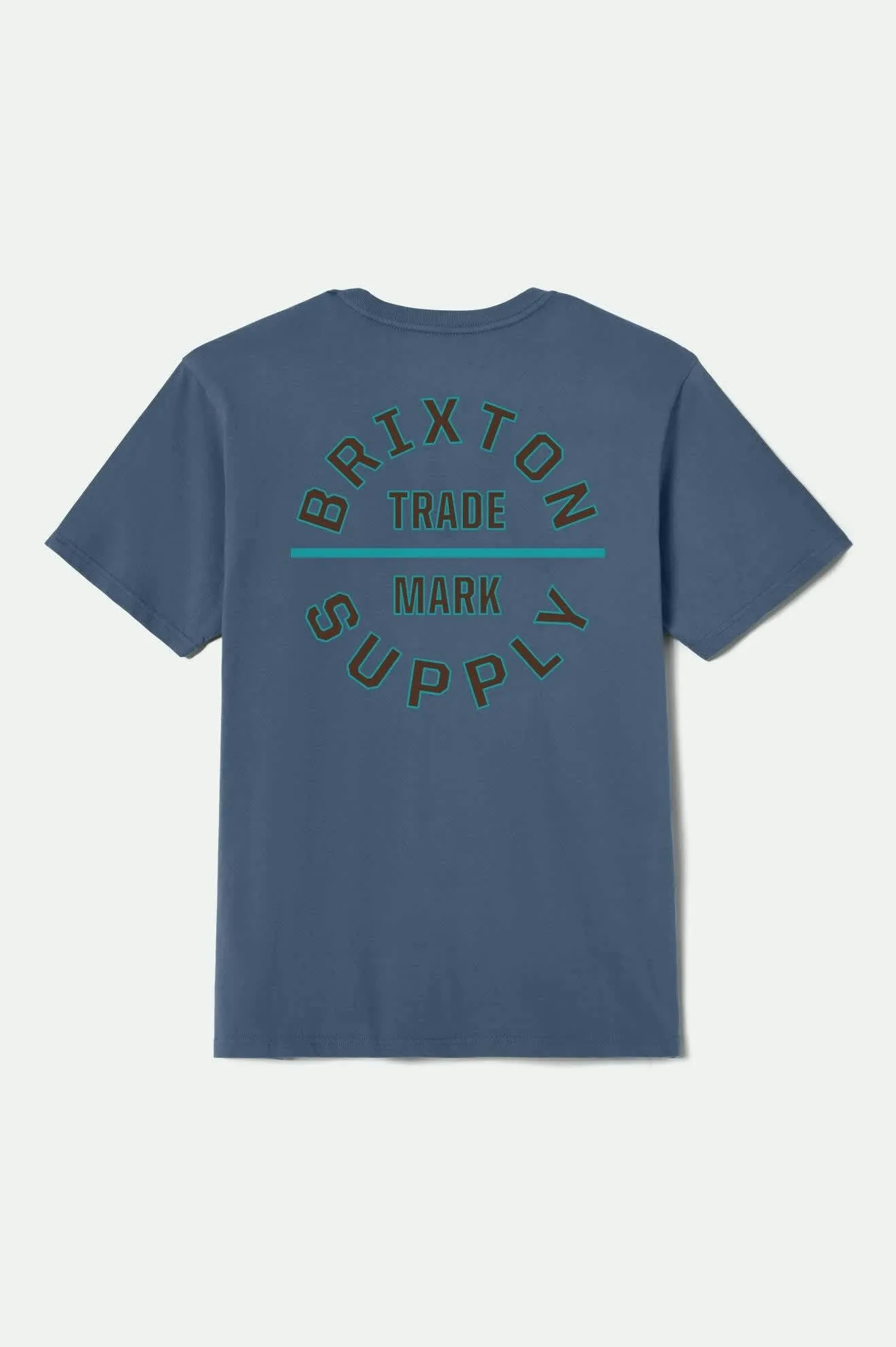 High Density Weave Oath V S/S Standard T-Shirt - Harbor Blue/Dk Brown/Teal