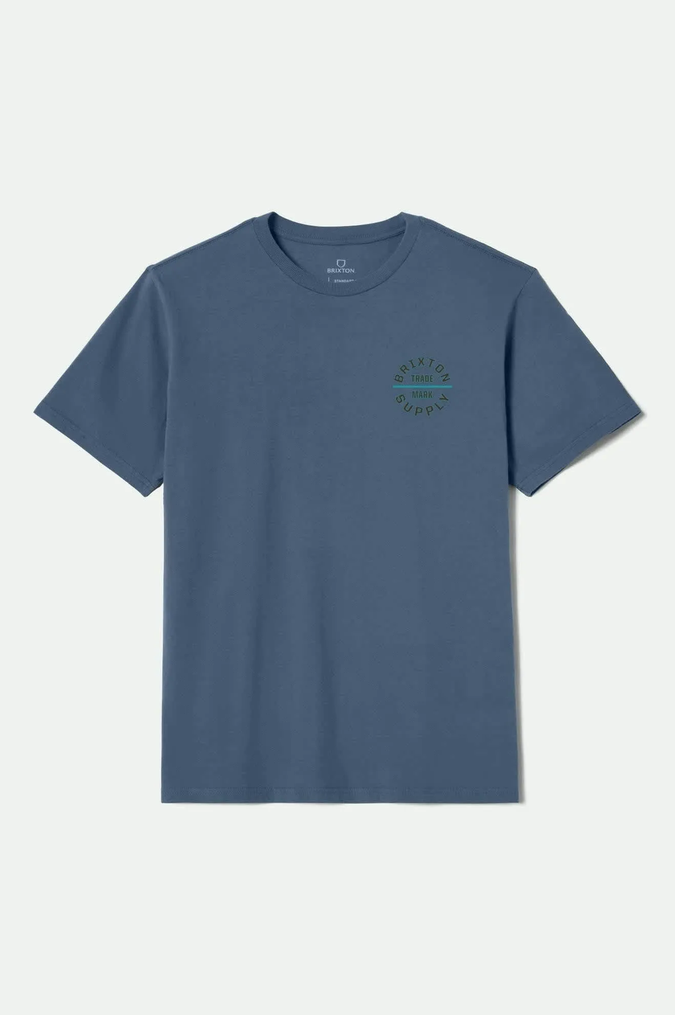 Oath V S/S Standard T-Shirt - Harbor Blue/Dk Brown/Teal Cozy and Soft Sun Protection